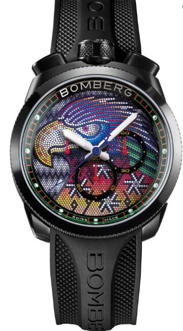 Bomberg Replica Watch BOLT-68 EAGLE BLUE & BLACK BS45CHPBA.EGP-1.3